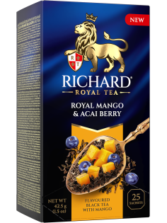 Чай черный Richard манго и ягоды асаи (1.7г x 25шт), 42.5г