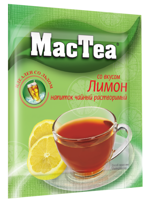 Напиток чайный растворимый Mactea со вкусом лимона (16г x 20шт), 320г