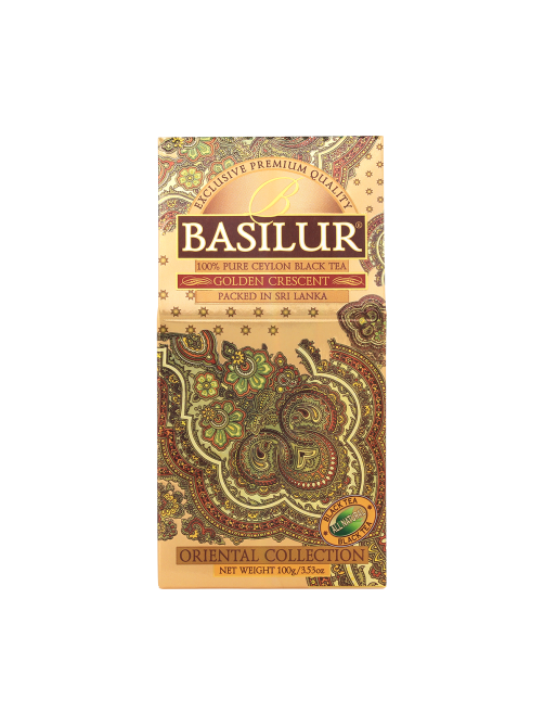 Чай черный Basilur Восточная коллекция золотой месяц листовой, 100г