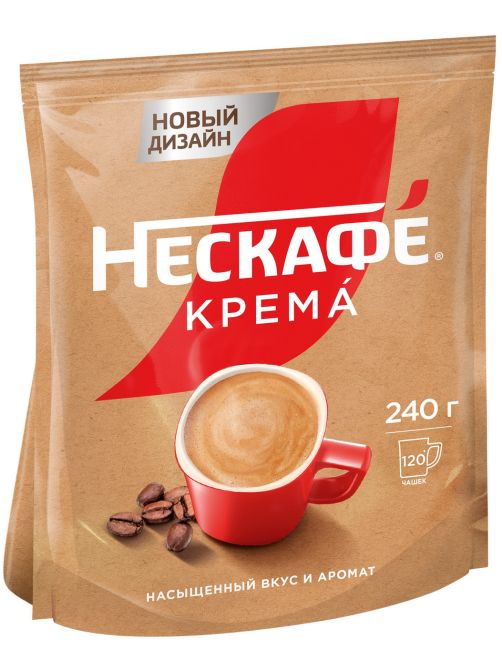 Кофе Нескафе Классик Крема растворимый, 240г