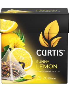 Чай Curtis Sunny Lemon черный ароматизированный (1.7г х 20шт), 34г