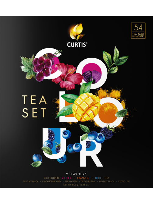 Чай подарочный Curtis Colour набор пакетированный (1.5г x 54шт), 81г