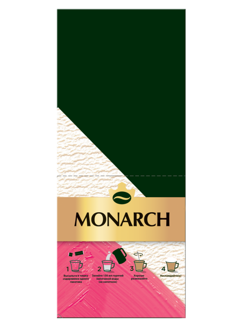 Напиток кофейный Monarch Раф малина (20шт x 15г), 300г