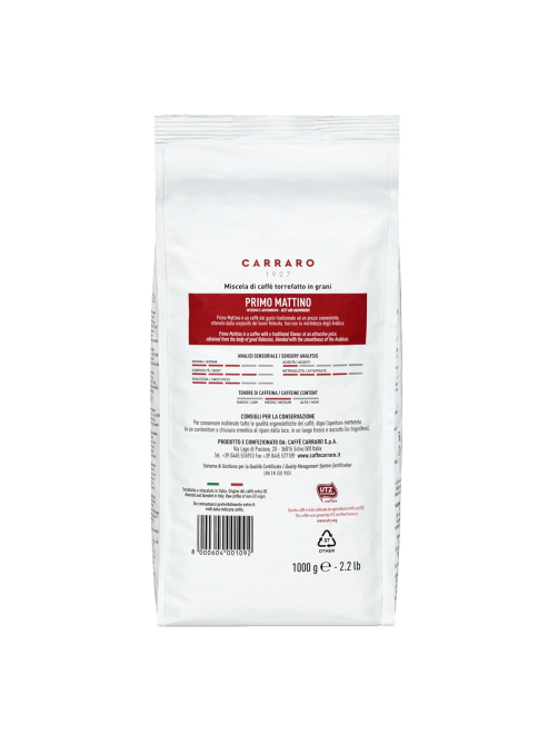Кофе Carraro Primo Mattino в зернах, 1кг