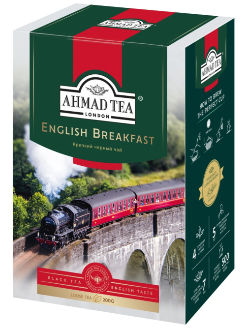Чай Ahmad Tea English Breakfast черный листовой, 200г
