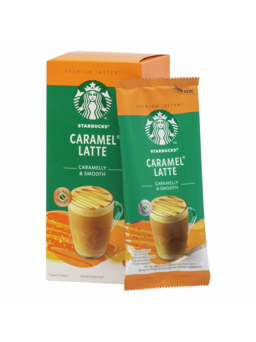 Напиток кофейный Starbucks растворимый карамельный латте (23г x 5шт), 115г