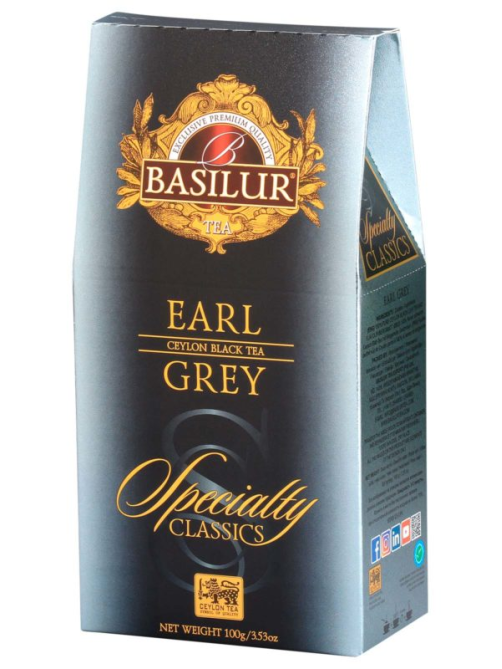 Чай Basilur Избранная классика Эрл Грей черный, 100г