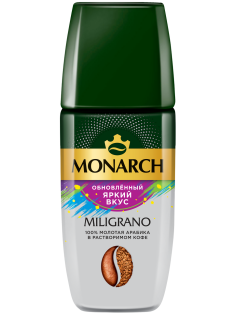 Кофе Monarch Милиграно растворимый с молотым, 90г