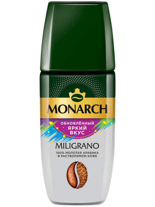 Кофе Monarch Милиграно растворимый с молотым, 90г