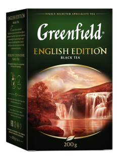 Чай Greenfield English Edition листовой черный, 200г