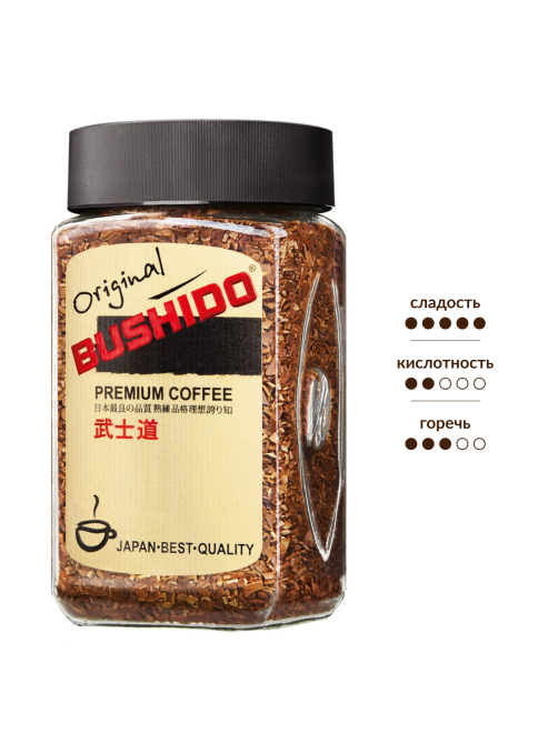Кофе Bushido Original растворимый, 100г