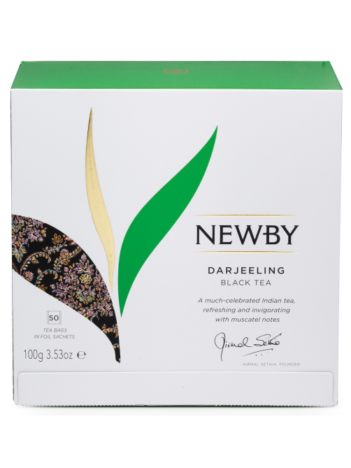 Чай черный Newby Darjeeling (2г x 50шт), 100г