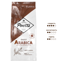 Кофе Poetti Daily Arabica в зернах, 1кг