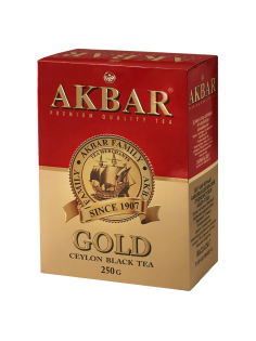 Чай Akbar Gold черный цейлонский листовой, 250г
