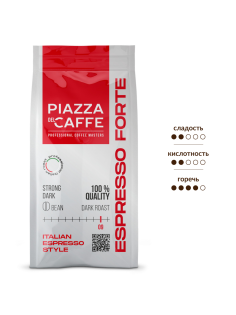 Кофе Piazza del Caffe Espresso Forte зерновой, 230г