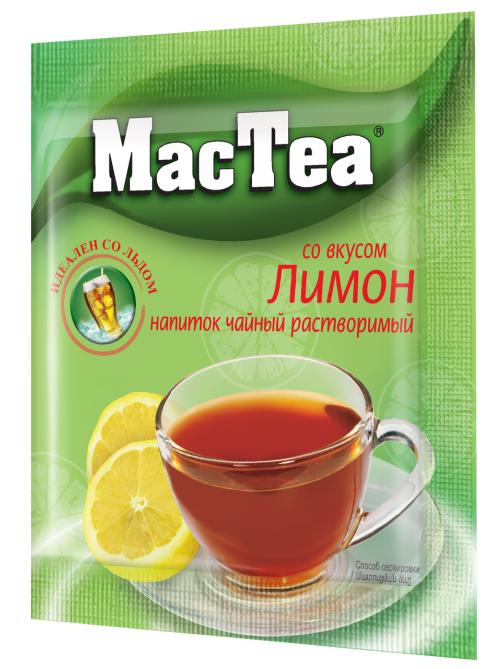Напиток чайный растворимый Mactea со вкусом лимона (16г x 20шт), 320г