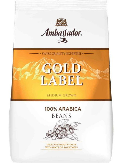 Кофе Ambassador Gold Label в зернах, 1кг