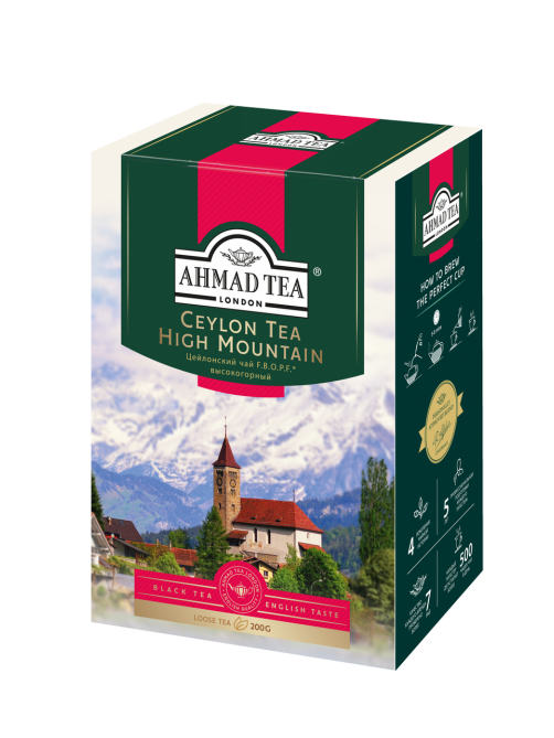 Чай Ahmad Tea Ceylon High Mountain черный листовой, 200г