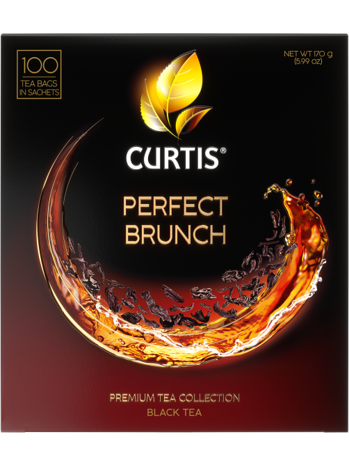 Чай черный Curtis Perfect Brunch пакетированный (1.7г x 100шт), 170г