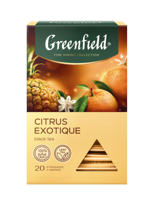 Чай черный Greenfield Citrus Exotique пирамидки (1.8г x 20шт), 36г