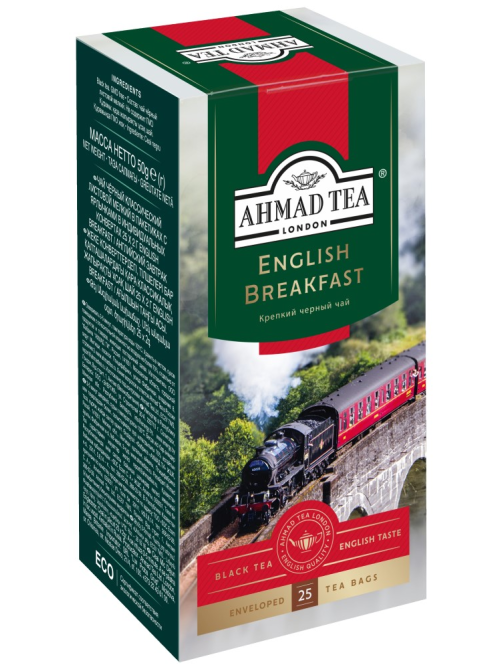 Чай Ahmad Tea English Breakfast черный (2г х 25 пак), 50г