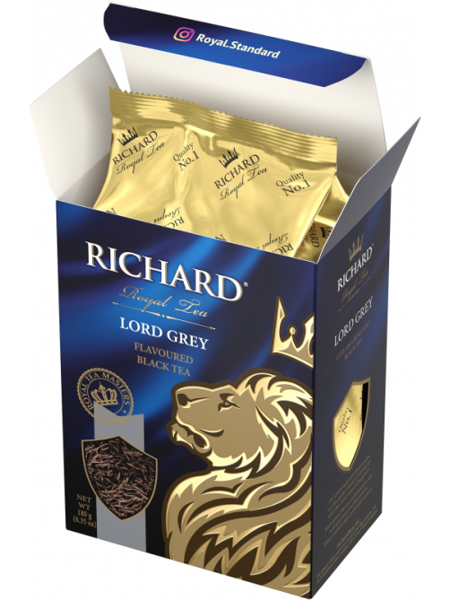 Чай Richard Lord Grey черный листовой с добавками, 180г