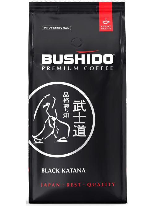 Кофе Bushido Black Katana в зернах, 1кг