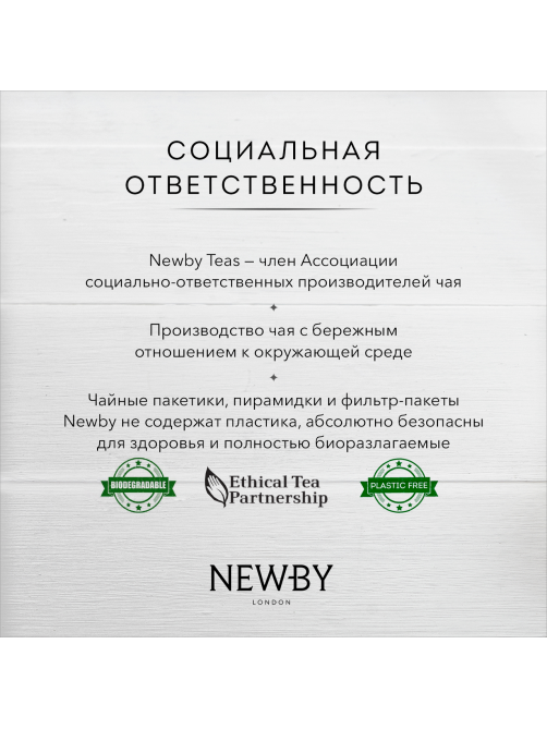 Чай черный Newby Имбирь пакетированный (2г x 25шт), 50г