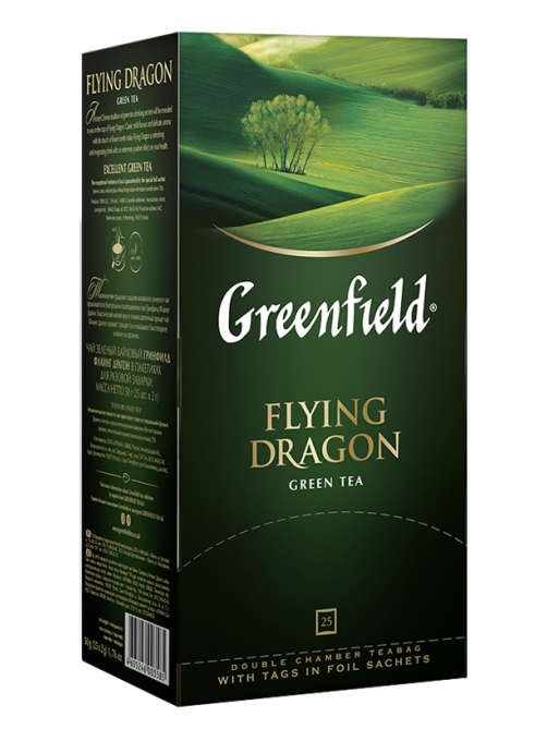 Чай Greenfield Flying Dragon зеленый (1.8г х 25 пак), 45 г