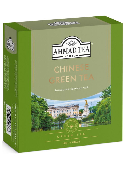 Чай зеленый Ahmad Tea Китайский (1.8г x 100шт), 180г