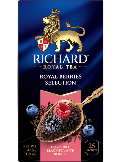 Чай черный Richard Royal Berries пакетированный (1.5г x 25шт), 38г