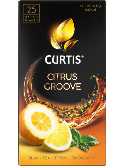 Чай Curtis Citrus Groove пакетированный (1.5г x 25шт), 37.5г