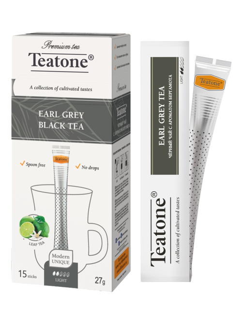 Чай черный Teatone бергамот в стиках (1.8г x 15шт), 27г