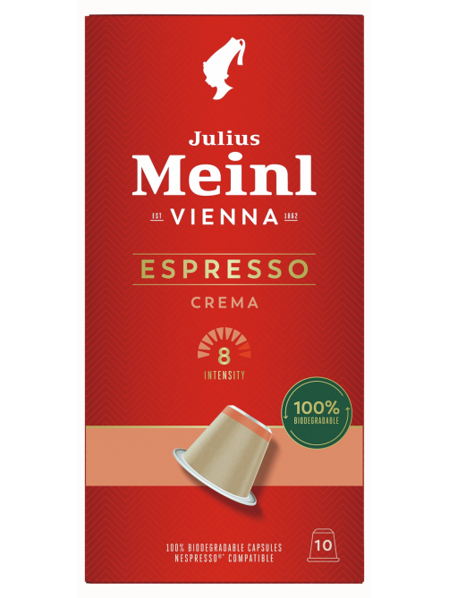 Кофе в капсулах Julius Meinl Espresso Crema Bio для кофемашин Nespresso 10шт, 56г