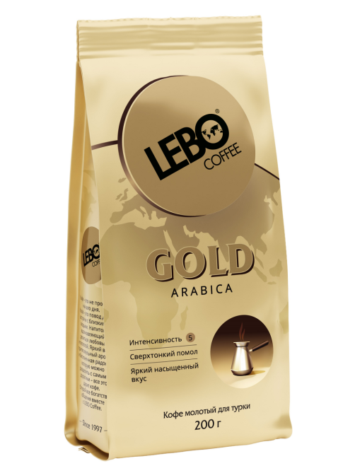 Кофе для турки Lebo Gold молотый, 200г