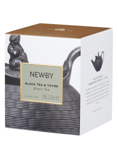 Чай черный Newby с чабрецом листовой, 100г