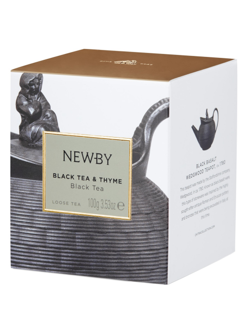 Чай черный Newby с чабрецом листовой, 100г