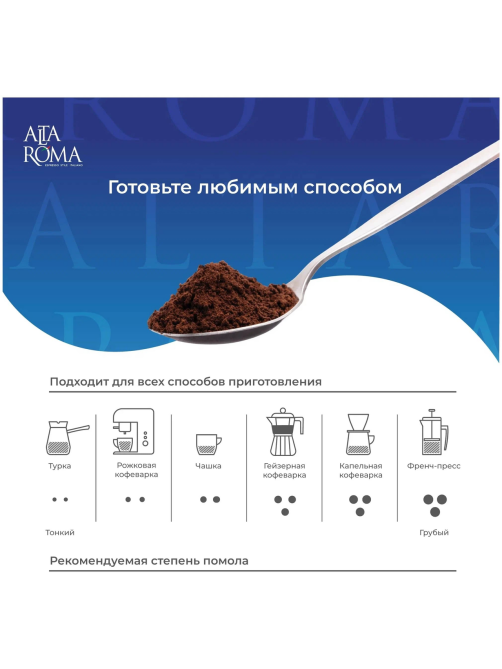 Кофе Alta Roma Intenso в зернах, 1кг