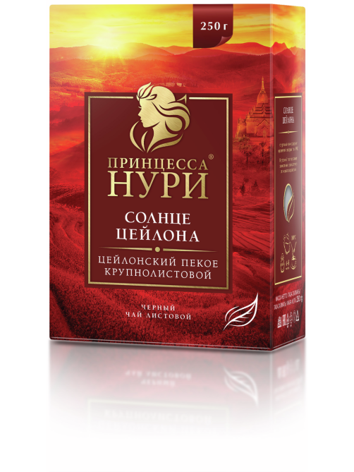 Чай черный Принцесса Нури Солнце цейлона листовой, 250г