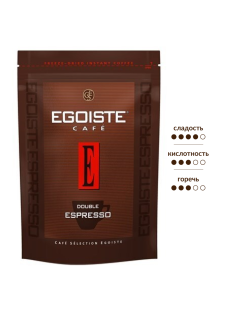Кофе Egoiste Double Espresso растворимый, 70г