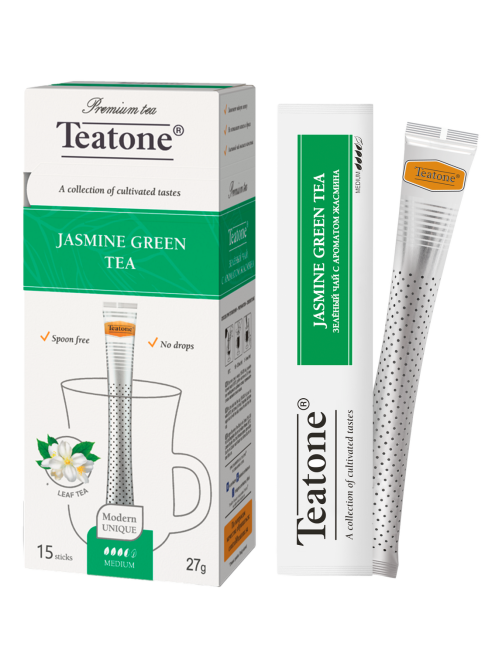 Чай зеленый Teatone жасмин в стиках (1.8г x 15шт), 27г