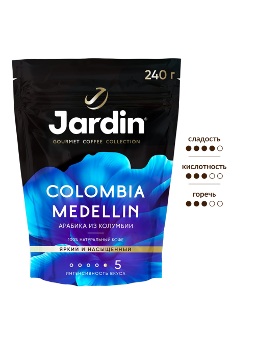 Кофе Jardin Colombia Medellin растворимый, 240г