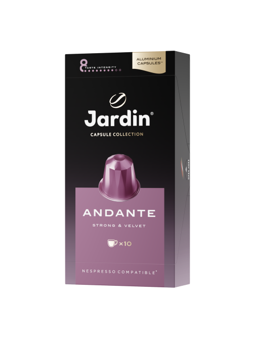 Кофе в капсулах Jardin Andante Strong&Velvet для кофемашин Nespresso 10шт, 50г
