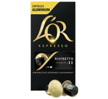 Кофе в капсулах L’or Эспрессо Ристретто для кофемашин Nespresso 10шт, 52г