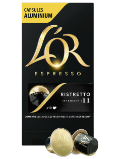 Кофе в капсулах L’or Эспрессо Ристретто для кофемашин Nespresso 10шт, 52г