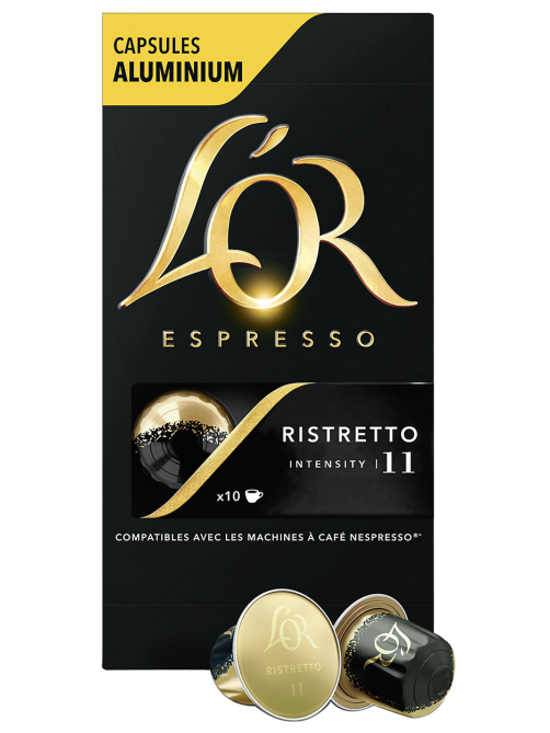 Кофе в капсулах L’or Эспрессо Ристретто для кофемашин Nespresso 10шт, 52г