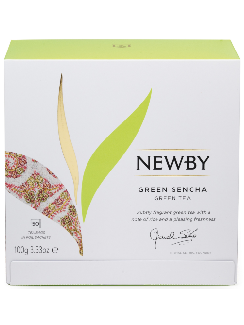 Чай Newby Green Sencha, зеленый (2г x 50шт), 100г