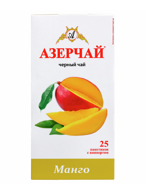 Чай черный Азерчай Манго байховый (1.8г x 25шт), 45г