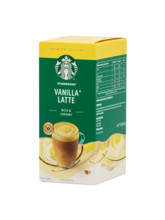 Напиток кофейный Starbucks растворимый ванильный латте (23г x 5шт), 115г
