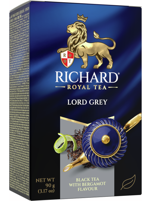 Чай черный Richard Бергамот-лимон листовой, 90г